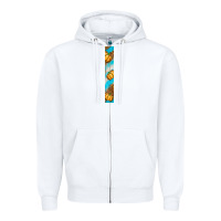 White fall pumpkin Zipper Hoodie - BundleAndBundleShop