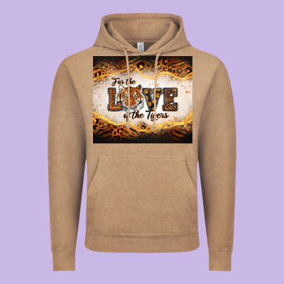 Love Of The Tigers Vintage Hoodie Designed By Ranaportraitstore