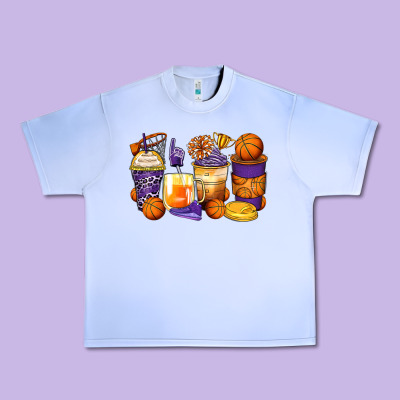 Basketball Coffee Cups Urban Heavy Tee Designed By Zillion Design Studio