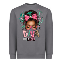 Storm afro messy bun diva life Heavyweight Sweatshirt - texasbilliewilder
