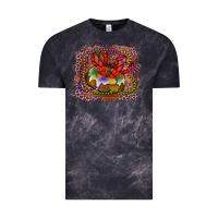 Cloud Black Mardi gras king cake crawfish Vintage Tee - RanaPortraitStore