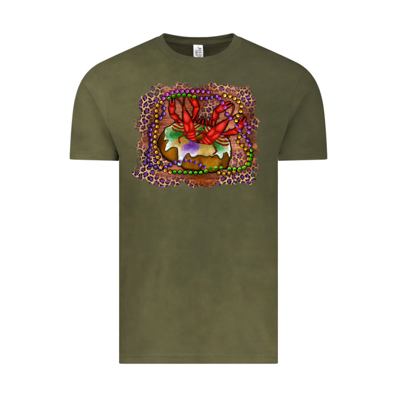 Mardi Gras King Cake Crawfish Vintage Tee by RanaPortraitStore | Teevron