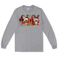 Heather Grey christmas afro gnomies Long Sleeve Tee - FaDigitalArtStudio