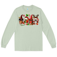 Matcha christmas afro gnomies Long Sleeve Tee - FaDigitalArtStudio
