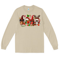 Mushroom christmas afro gnomies Long Sleeve Tee - FaDigitalArtStudio