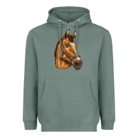 Sage horse Heavyweight Hoodie - BarkalooDesign