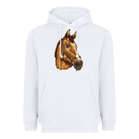 White horse Heavyweight Hoodie - BarkalooDesign