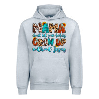 Heather Grey mama dont let your babies grow up without jesus Urban Hoodie - Artiststas