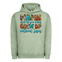 Pigment Oil Green mama dont let your babies grow up without jesus Urban Hoodie - Artiststas