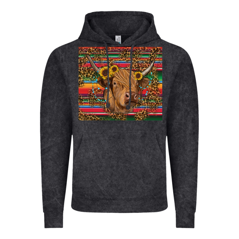 Serape Leopard Turquoise Sunflowers Cow Vintage Hoodie by RanaPortraitStore | Teevron