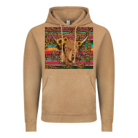 Vintage Camel serape leopard turquoise sunflowers cow Vintage Hoodie - RanaPortraitStore