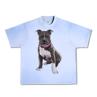 Grape Ice pitbull Urban Heavy Tee - RanaPortraitStore