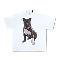White pitbull Urban Heavy Tee - RanaPortraitStore