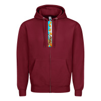 Burgundy butterfly fall Zipper Hoodie - BundleAndBundleShop