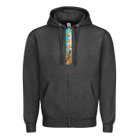Charcoal Heather butterfly fall Zipper Hoodie - BundleAndBundleShop