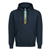 Navy butterfly fall Zipper Hoodie - BundleAndBundleShop