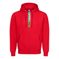 Red butterfly fall Zipper Hoodie - BundleAndBundleShop
