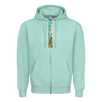Seafoam butterfly fall Zipper Hoodie - BundleAndBundleShop