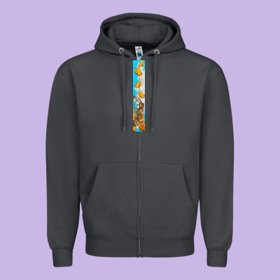 Butterfly Fall Zipper Hoodie Designed By Bundleandbundleshop