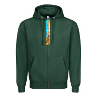 Sports Green butterfly fall Zipper Hoodie - BundleAndBundleShop