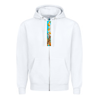 White butterfly fall Zipper Hoodie - BundleAndBundleShop