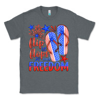 Charcoal Heather flip flops and freedom Classic Tee - HRA Design Shop