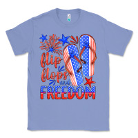 Colony Blue flip flops and freedom Classic Tee - HRA Design Shop