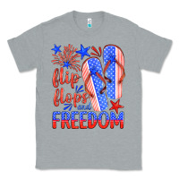 Heather Grey flip flops and freedom Classic Tee - HRA Design Shop