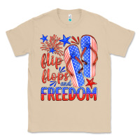 Mushroom flip flops and freedom Classic Tee - HRA Design Shop