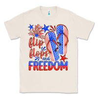 Natural flip flops and freedom Classic Tee - HRA Design Shop