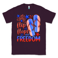 Plum flip flops and freedom Classic Tee - HRA Design Shop