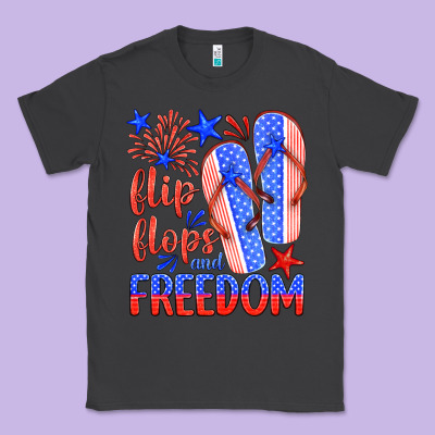 Flip Flops And Freedom Classic Tee Designed By Hra Design Shop