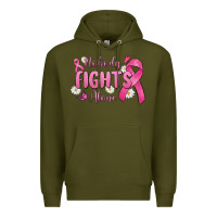 Army Green nobody fights alone Premium Hoodie - MaliasSmallBusiness