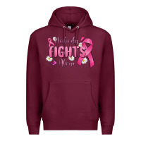 Burgundy nobody fights alone Premium Hoodie - MaliasSmallBusiness