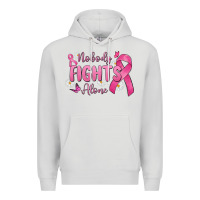 Dove Grey nobody fights alone Premium Hoodie - MaliasSmallBusiness