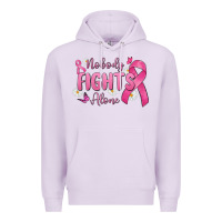Lilac nobody fights alone Premium Hoodie - MaliasSmallBusiness