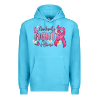 Ocean Blue nobody fights alone Premium Hoodie - MaliasSmallBusiness