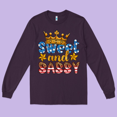 Usa Sweet And Sassy Long Sleeve Tee Designed By Hra Design Shop