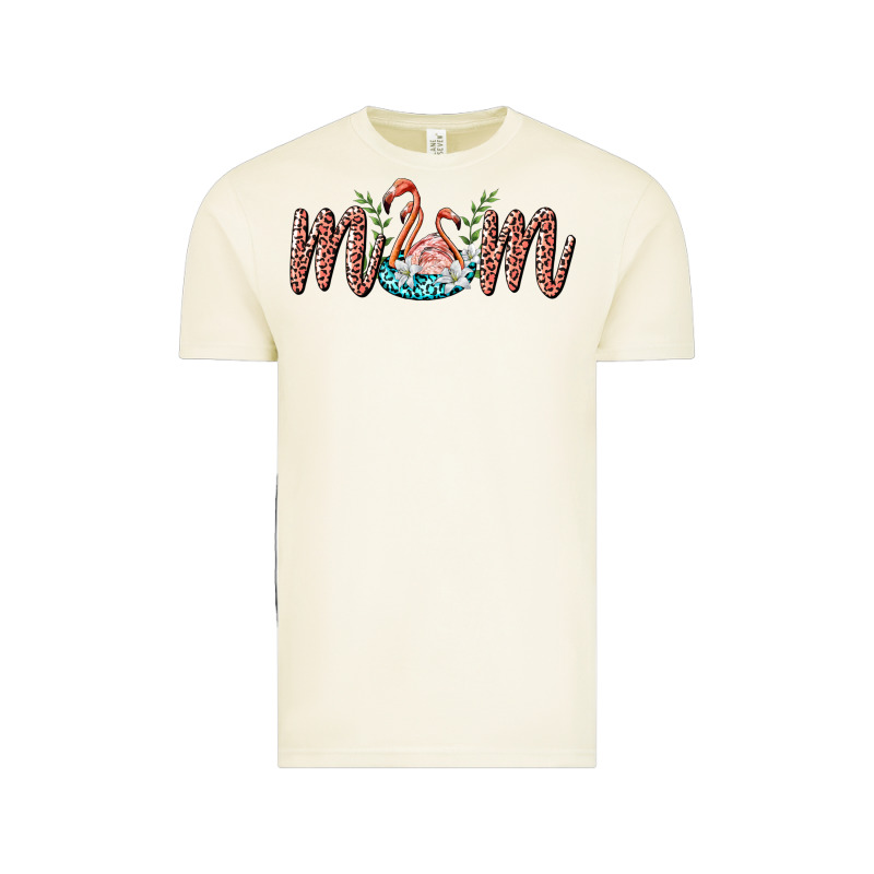 Mom Flamingo Vintage Tee by BarkalooDesign | Teevron
