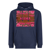Navy floral leopard mama tumbler Heavyweight Hoodie - BarkalooDesign
