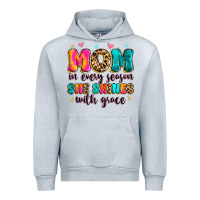 Heather Grey mom in every season she shines with grace Urban Hoodie - Artiststas