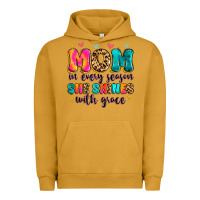 Pigment Peanut Butter mom in every season she shines with grace Urban Hoodie - Artiststas