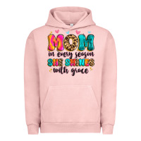 Pigment Salmon mom in every season she shines with grace Urban Hoodie - Artiststas
