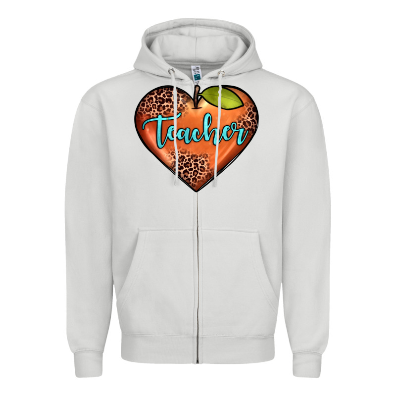 Teacher Heart Zipper Hoodie by JahusDesignShop | Teevron
