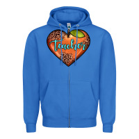 True Royal teacher heart Zipper Hoodie - JahusDesignShop