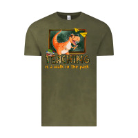 Vintage Olive teaching is a walk in the park Vintage Tee - texasbilliewilder
