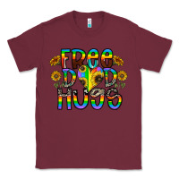 Burgundy free dad hugs Classic Tee - CowhideDigitalArt