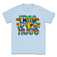 Dusty Blue free dad hugs Classic Tee - CowhideDigitalArt