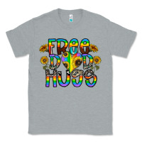 Heather Grey free dad hugs Classic Tee - CowhideDigitalArt