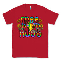 Red free dad hugs Classic Tee - CowhideDigitalArt